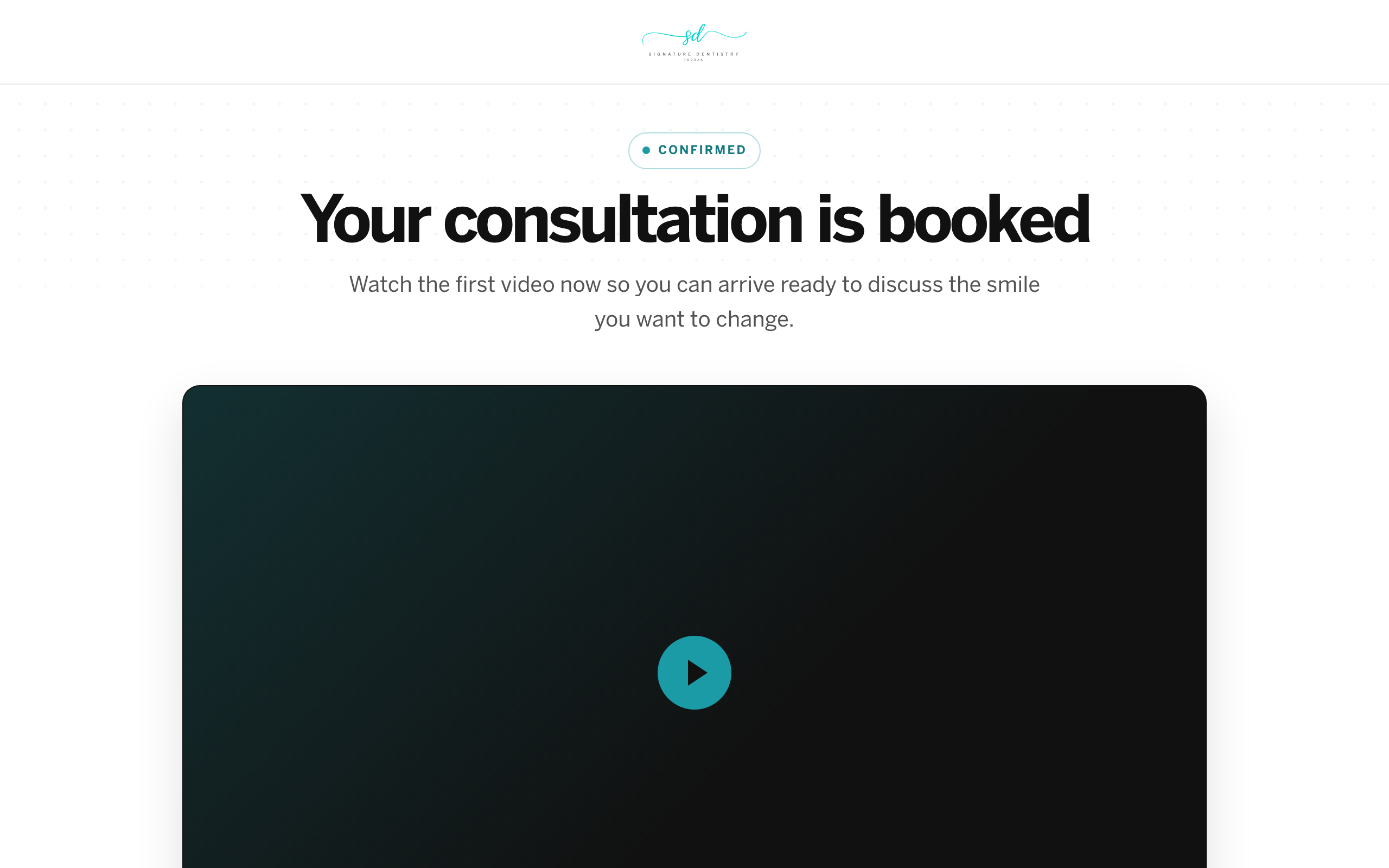Confirmation page preview